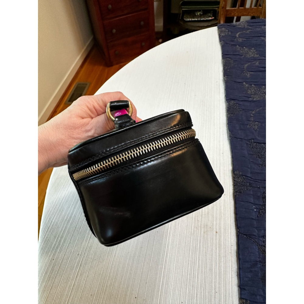Gucci Black Patent Leather Small Cosmetic Case w/ Bamboo Accents - Picture 8 of 13